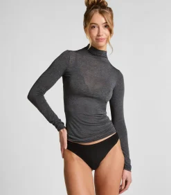 Hunkemöller super soft Turtleneck shirt met Cashmere gray Discount