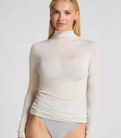 Hunkemöller super soft Turtleneck shirt met Cashmere gray