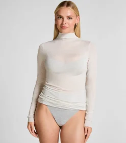 Hunkemöller super soft Turtleneck shirt met Cashmere gray