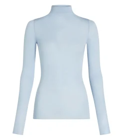 Hunkemöller super soft Turtleneck shirt met Cashmere blue Sale