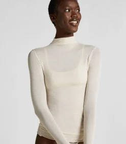 Hunkemöller super soft Turtleneck shirt met Cashmere white Best