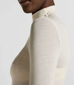 Hunkemöller super soft Turtleneck shirt met Cashmere white Best