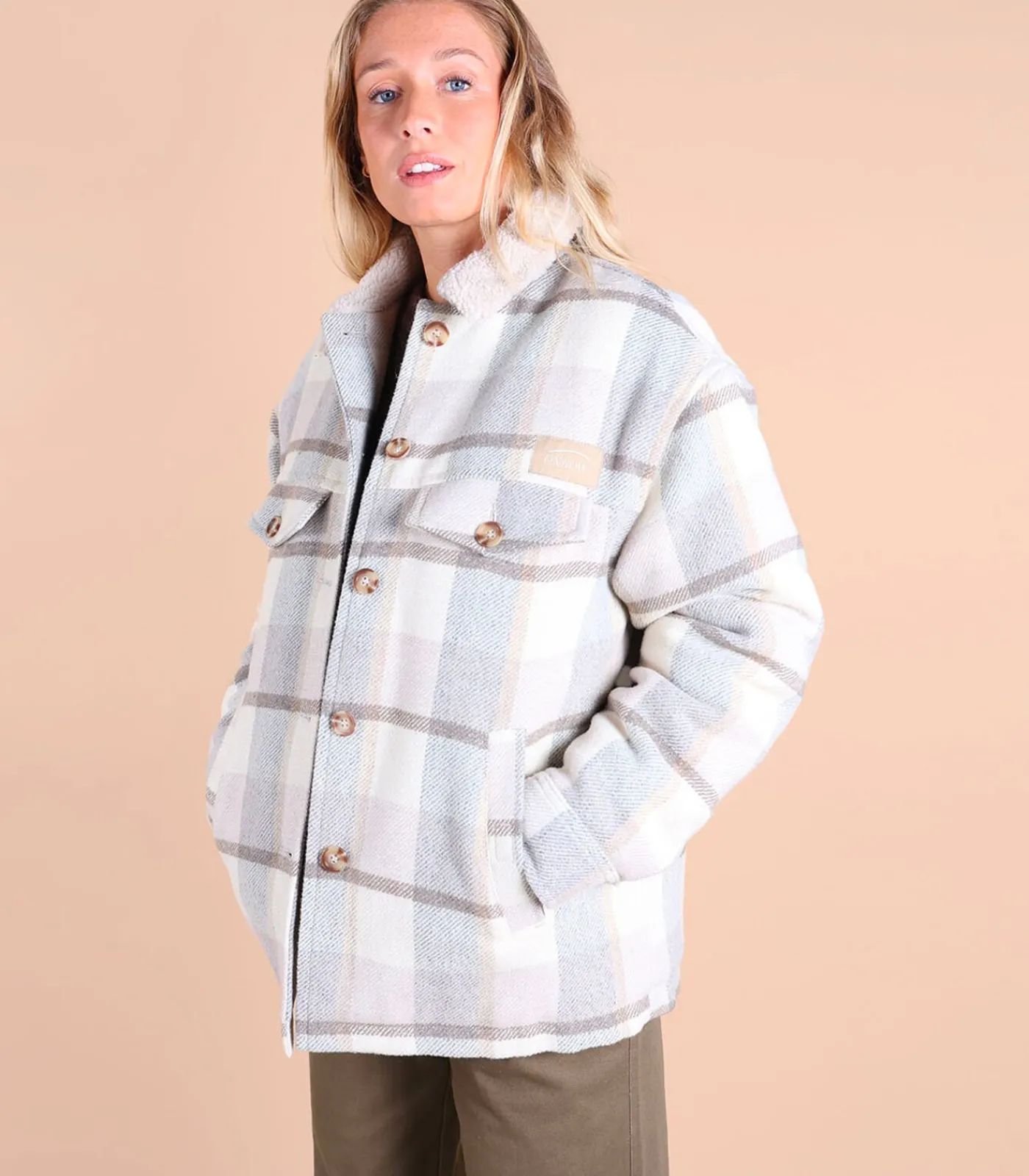 Oxbow Surchemise doublée Sherpa LOGGER beige Discount