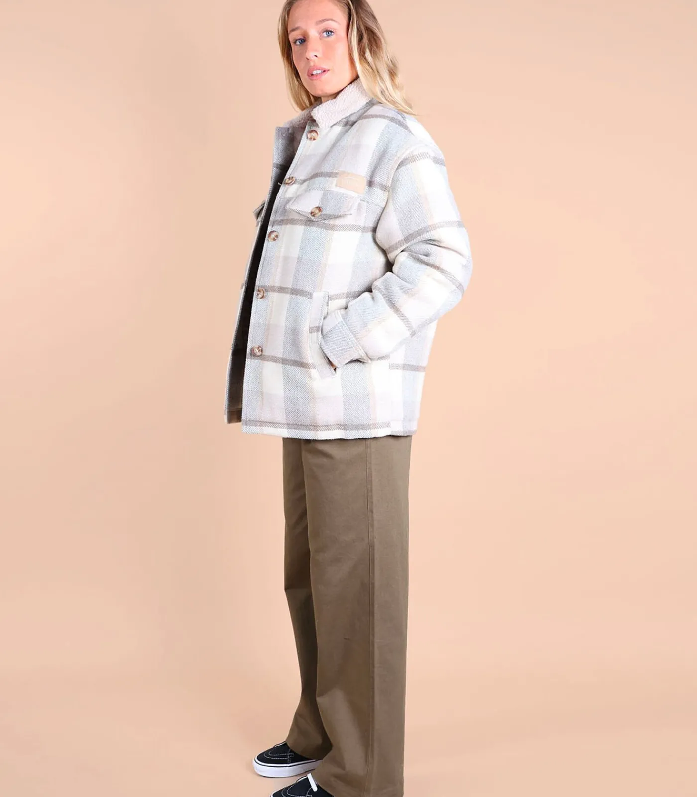 Oxbow Surchemise doublée Sherpa LOGGER beige Discount