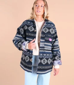 Oxbow Surchemise réversible vintage REVO darkGrey Online