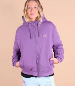 Oxbow Sweat capuche doublé sherpa SWIPS purple Hot