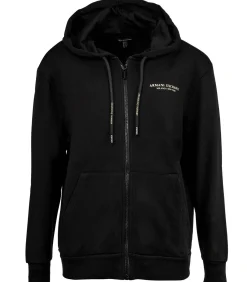 A|X Armani Exchange Sweat vest FELPA - Sweatshirt black/gold Online