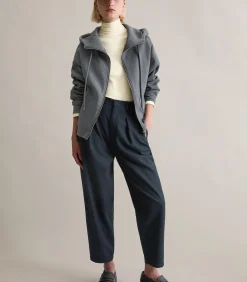Marc O’Polo DENIM Sweatjack met capuchon relaxed antraciteGrey Online