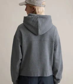 Marc O’Polo DENIM Sweatjack met capuchon relaxed antraciteGrey Online