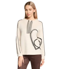 Betty Barclay Sweatshirt white/black Discount