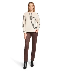 Betty Barclay Sweatshirt white/black Discount