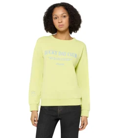 Cartoon Sweatshirt yellow/blue Clearance