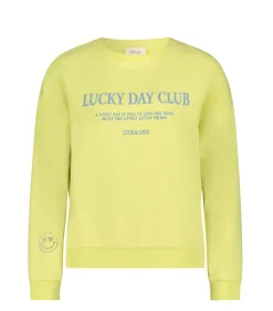 Cartoon Sweatshirt yellow/blue Clearance