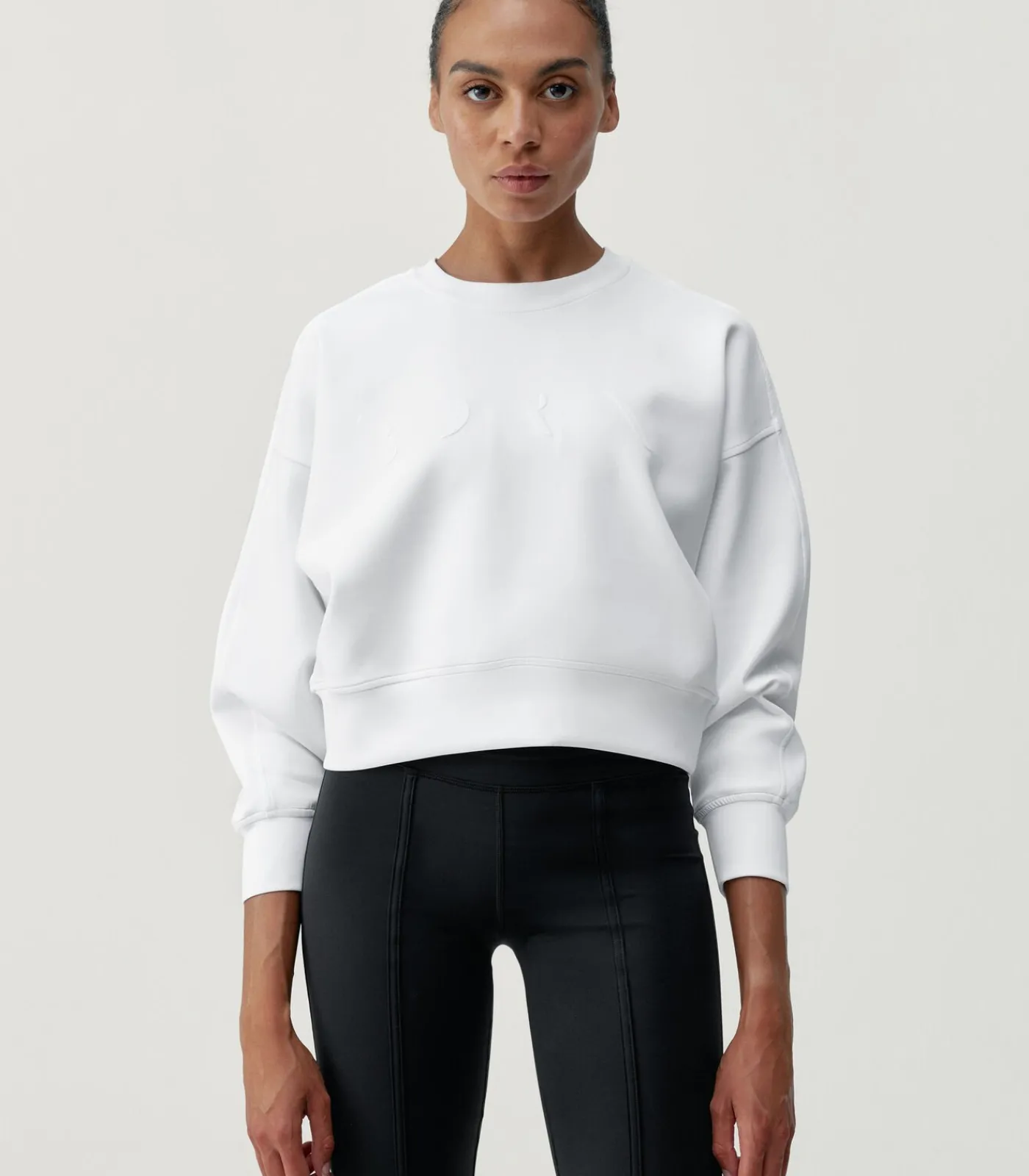 Born Living Yoga Sweatshirt Flora white Outlet