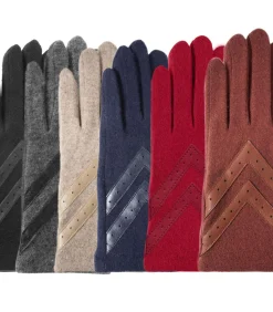 ISOTONER Tactiele handschoenen van wol voor dames Rood red Sale