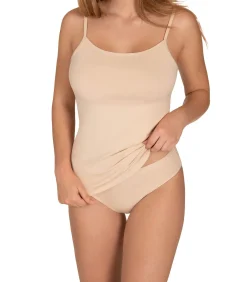 LISCA Tanktop met dunne bandjes Kaia beige New