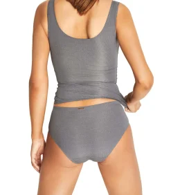 SELMARK Tanktop zonder beugels met uitneembare rompers One gray Hot