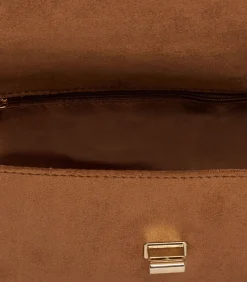 Rino&Pelle Tas van imitatiesuède Bruin OS brown Hot