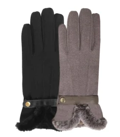 ISOTONER suède handschoenen voor dames taupe Sale