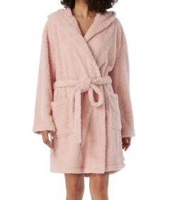 SCHIESSER Teddy Fleece - badjas pink Outlet