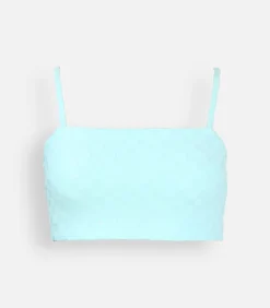 Oxbow Terry handdoek jacquard borstband SALVANE turquoise Sale
