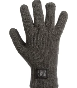 Heatkeeper Thermo Handschoenen Dames Chenille Dark Grey gray Online