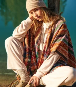 Banana Moon THURZA BIGBEAR Multicolour Poncho multicolor Outlet