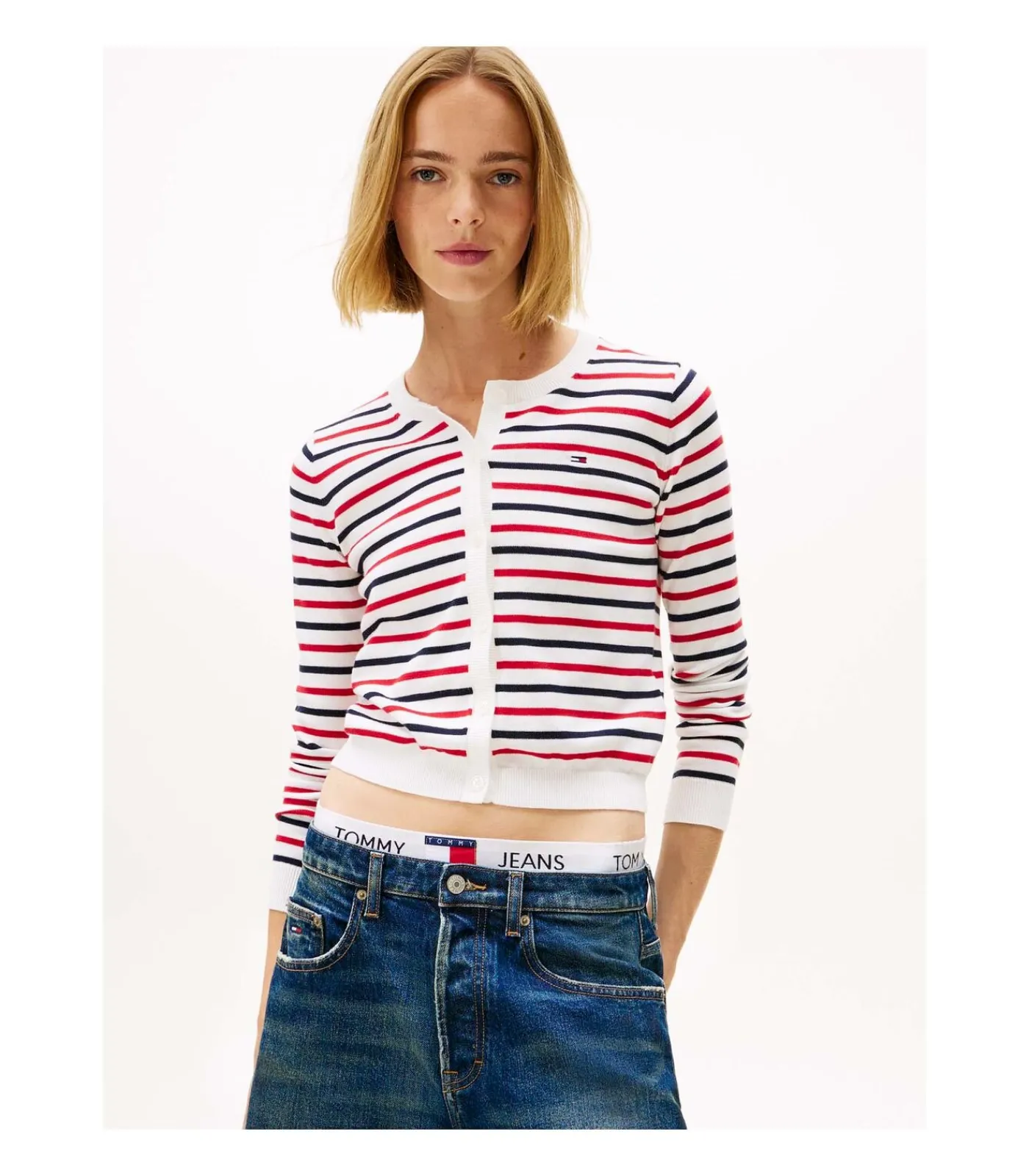 Tommy Jeans Tjw Essential Crew N white Discount