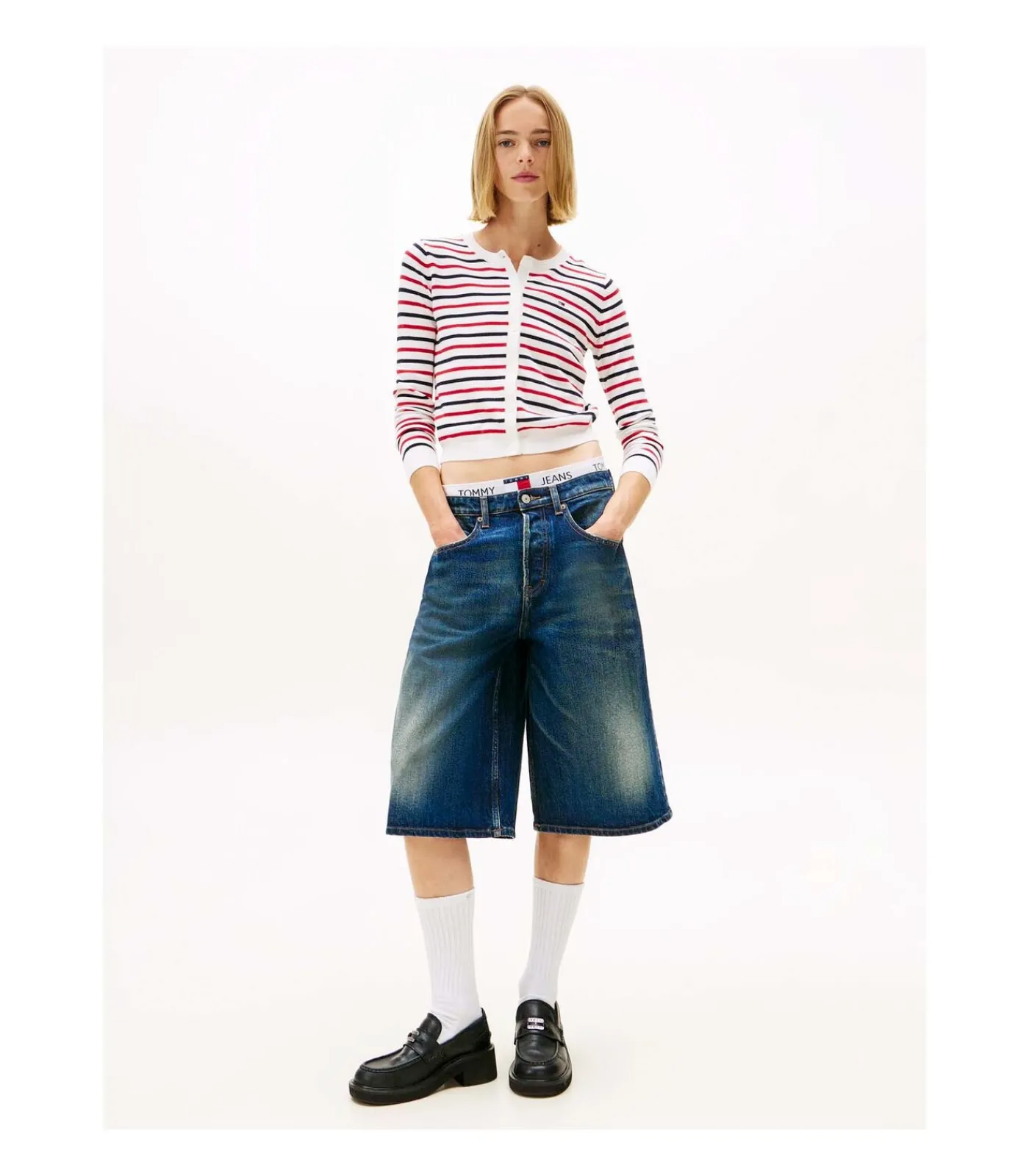 Tommy Jeans Tjw Essential Crew N white Discount