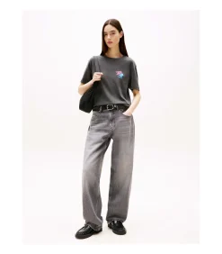 Tommy Jeans Tjw Rlx Neon Ss Tee black Clearance