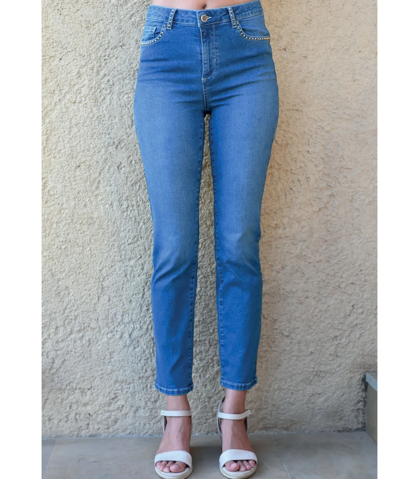BLEU D'AZUR TOMMY - BLAUWE SPIJKERBROEK blue Online
