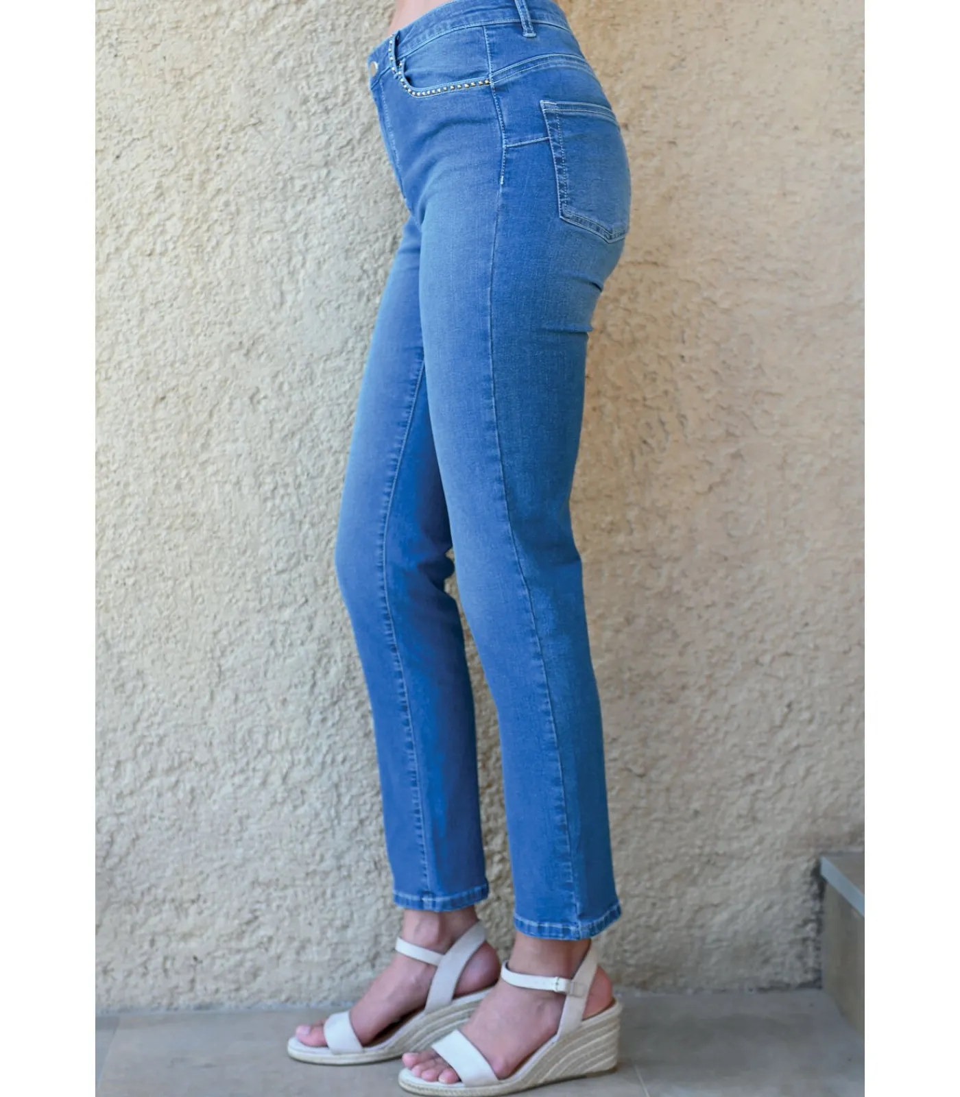 BLEU D'AZUR TOMMY - BLAUWE SPIJKERBROEK blue Online