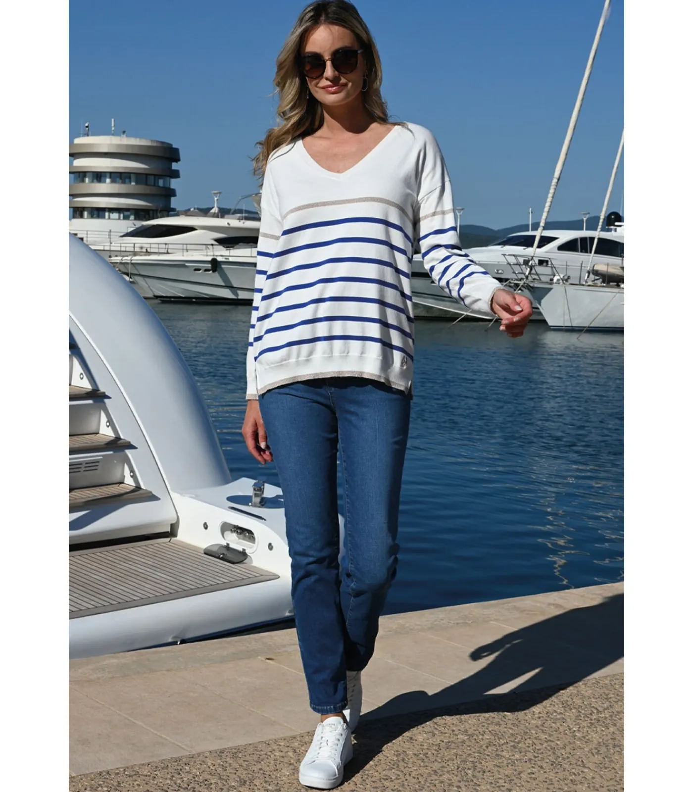 BLEU D'AZUR TOMMY - BLAUWE SPIJKERBROEK blue Online
