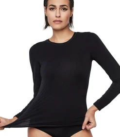SELMARK Top met lange mouwen ESSENTIALS black