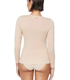 SELMARK Top met lange mouwen ESSENTIALS beige Outlet