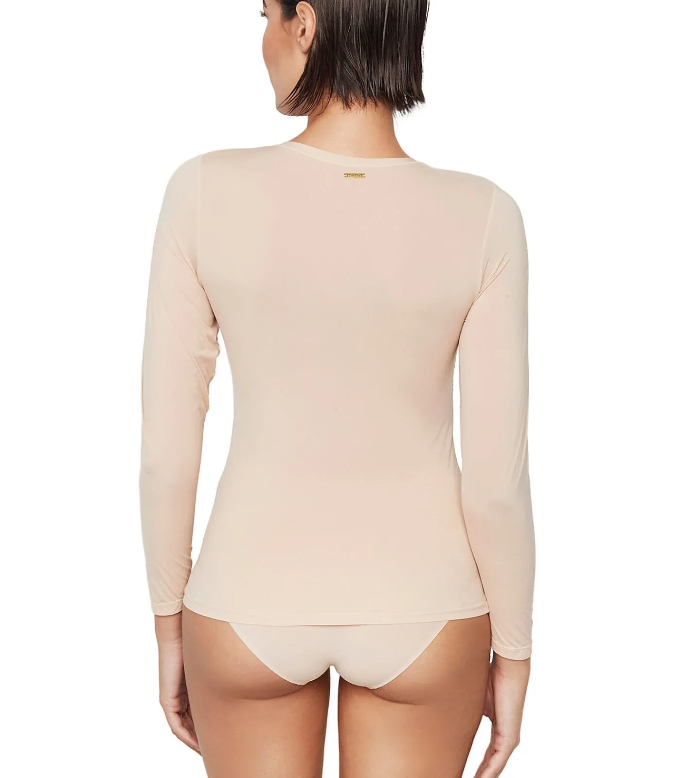 SELMARK Top met lange mouwen ESSENTIALS beige Outlet