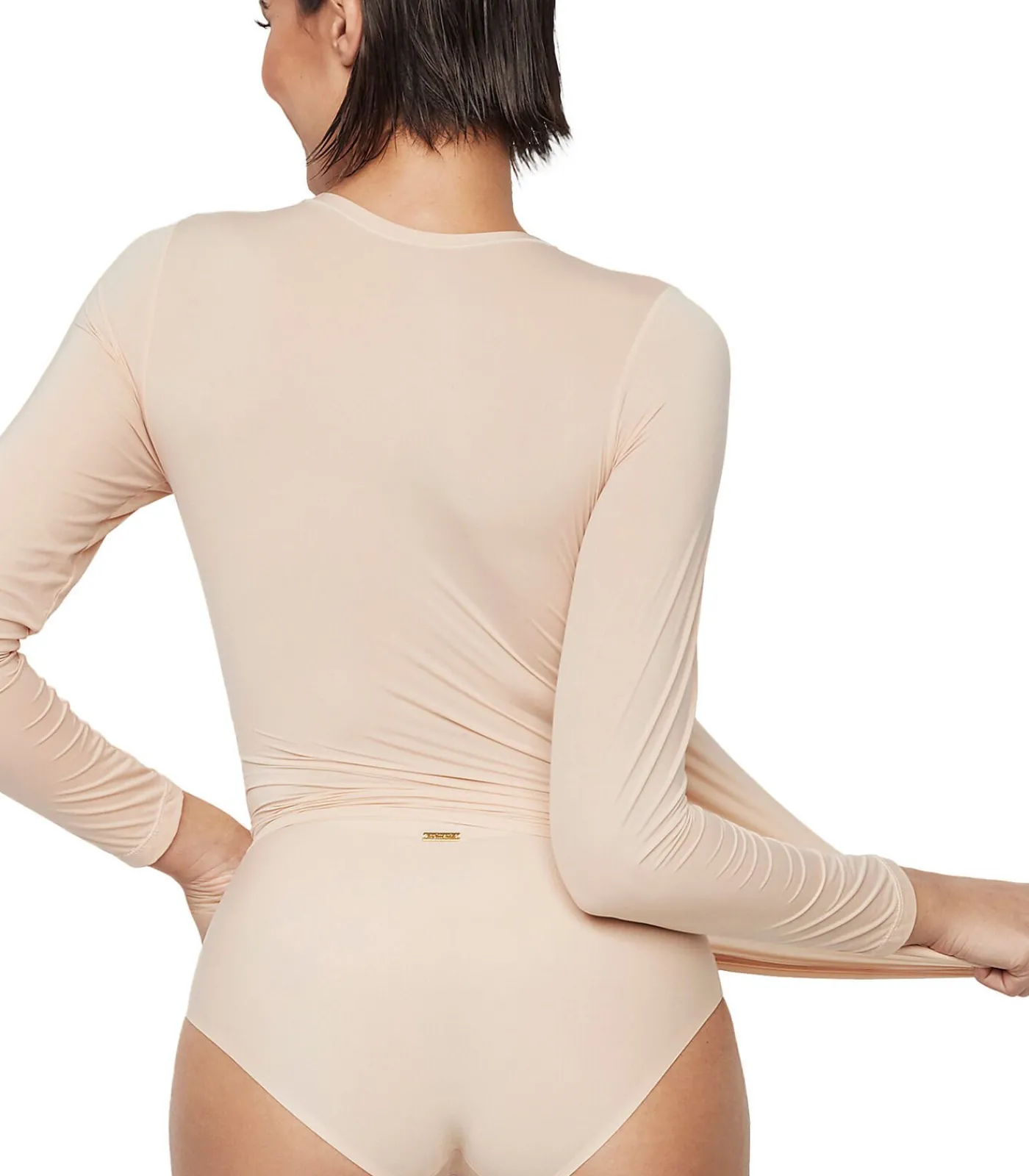 SELMARK Top met lange mouwen ESSENTIALS beige Outlet