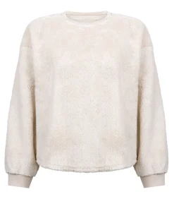 Hunkemöller Top met lange mouwen Fluffy Fleece beige Hot