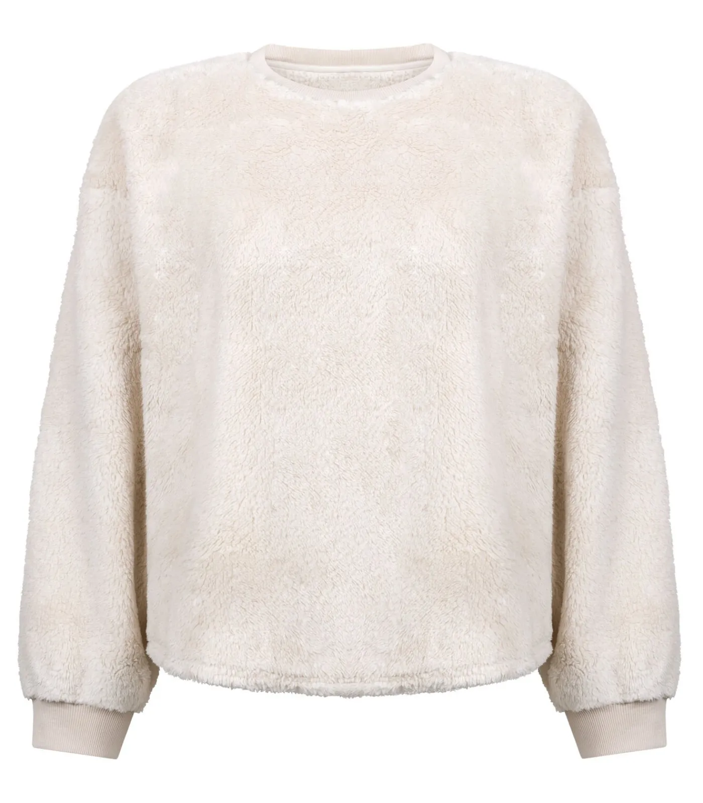 Hunkemöller Top met lange mouwen Fluffy Fleece beige Hot