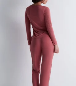 Aubade Top met lange mouwen Lazy Days pink Outlet