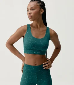 Born Living Yoga Top Organic darkGreen Sale
