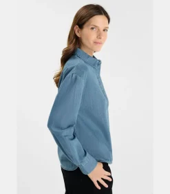 Le Temps des Cerises Top van jeans ALBERTA blue Sale