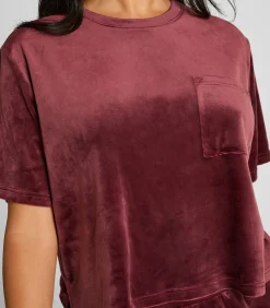 Hunkemöller Top Velours Pocket red Online