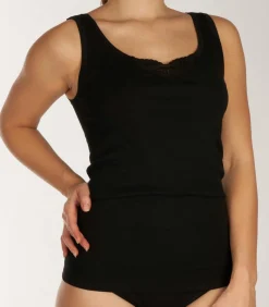 SCHIESSER Topje 2 pack Cotton Essentials black Hot