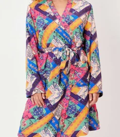 La Fiancée TOUDOU met fleece gevoerde kimono lightPink Outlet