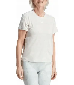 Adidas TRAIN ESSENTIALS - T-shirt - Gebroken Wit offWhite