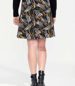La Fiancée Trapeze rok SANIWA black Online
