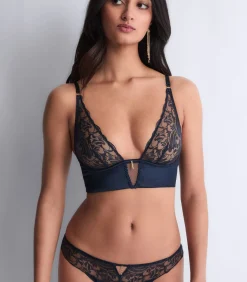 Aubade Triangelbralette Satin Memories blue Best