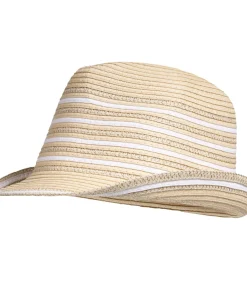 ISOTONER Trilby dameshoed, gestreept silver Hot