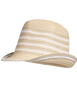 ISOTONER Trilby dameshoed, gestreept silver Hot